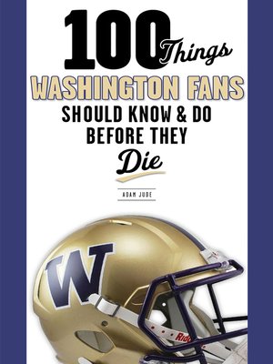 cover image of 100 Things Washington Fans Should Know &amp; Do Before They Die